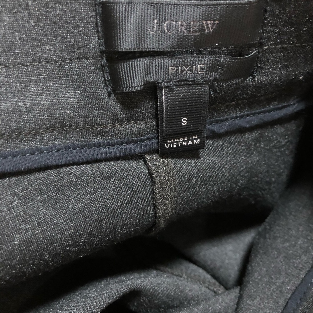 J. Crew S Gray Pixie Ankle Length Trouser Pants - image 5